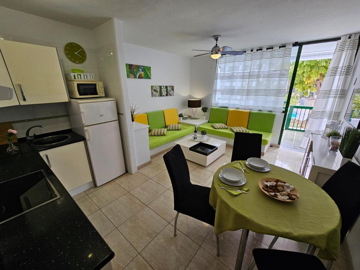 Casa Palmera 3 Only 150 Metres To The Beach, Heated Pool, Wifi, Sat-Tv, Balcony Arona  Ngoại thất bức ảnh